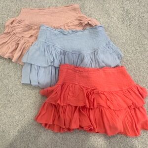 Three pack Rock N Rags skirts